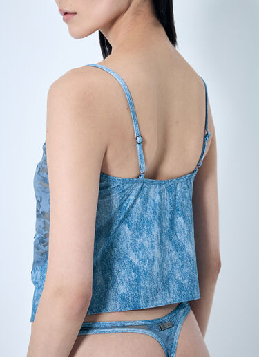 SAVAGE X DIESEL Lace-Sleep-Cami Top Blue dsf0258004