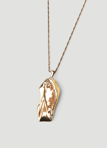 Alexander McQueen Molten Chain Necklace Gold amq0247063