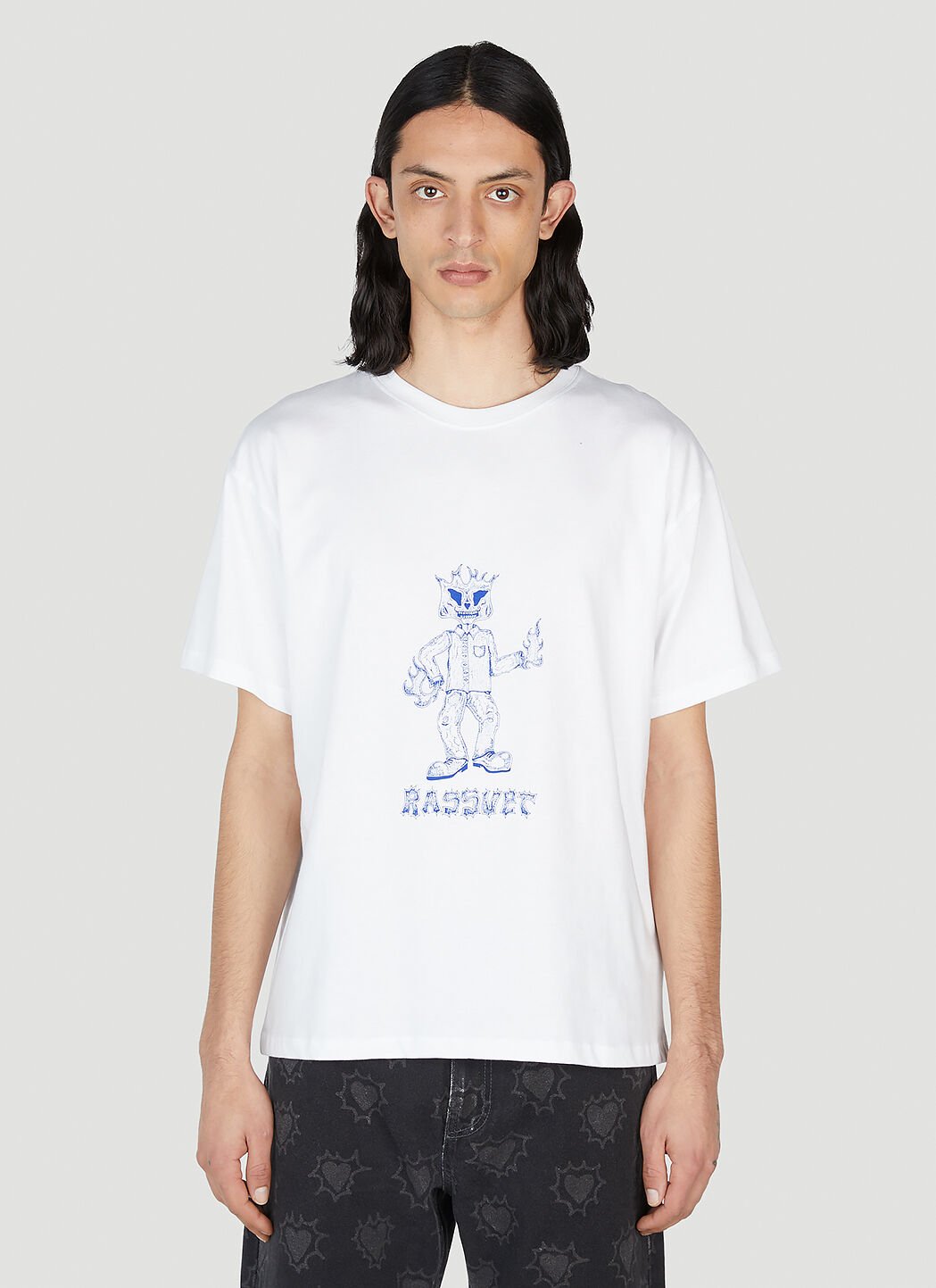 ICE & TECHNO 멘 킵 댄싱 티셔츠 그레이 int0154001