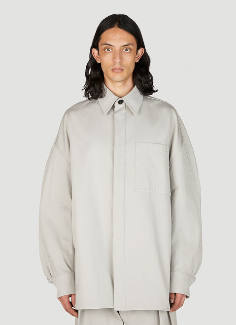 Bottega Veneta Cotton Twill Overshirt Black bov0142013