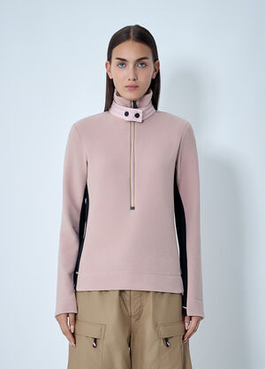 Moncler Grenoble Contrast Panel Sweatshirt Pink mog0262014
