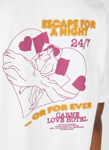 Carne Bollente Carne Love Hotel T-Shirt White cbn0350006