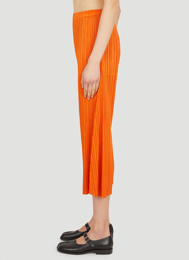 Pleats Please Issey Miyake Plissé Cropped Pants Orange plp0251016