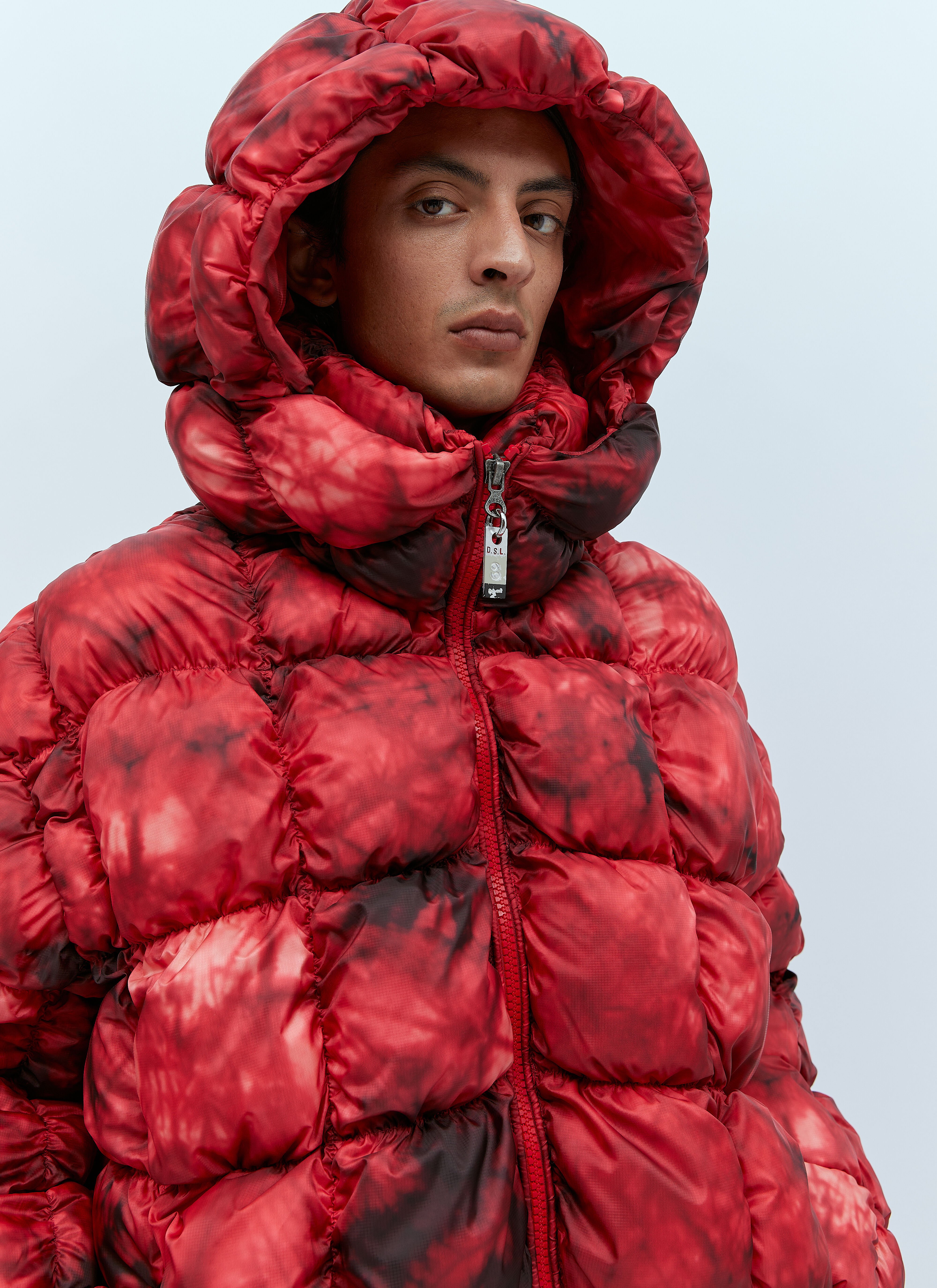 Champion red bubble coat sale