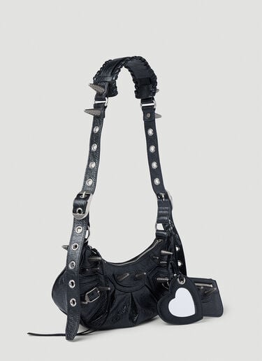 Balenciaga Stud Le Cagole XS Shoulder Bag Black bal0252100