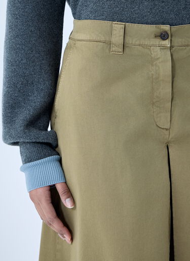 Miu Miu Garment-Dyed Skirt Green miu0360003
