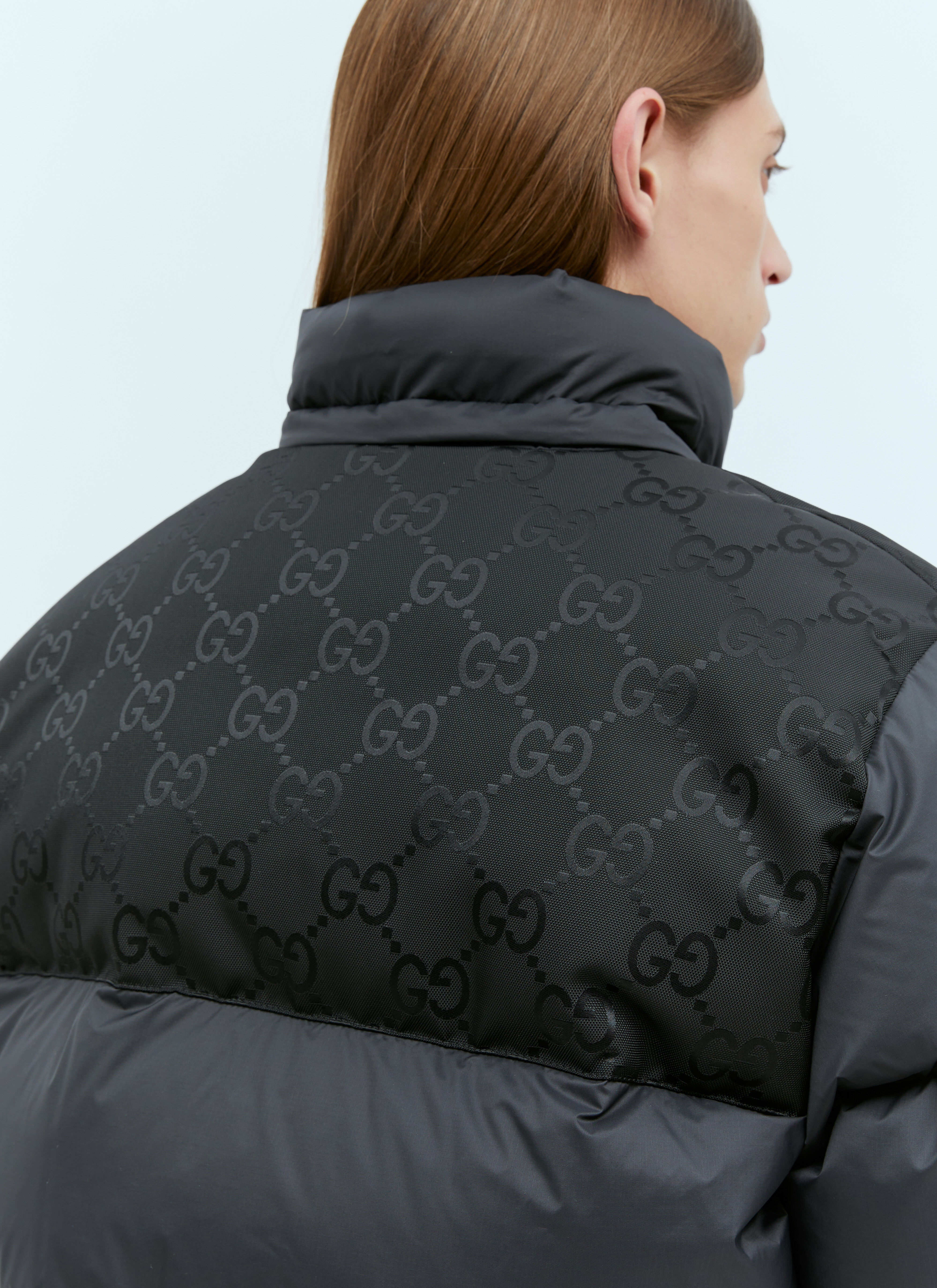 Gucci Men's' GG Inserts Down Jacket in Black | LN-CC®