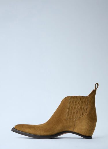Maison Margiela Heel-Less Western Chelsea Boots  Brown mla0264057