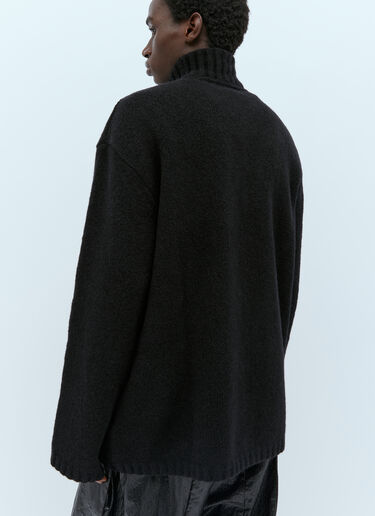 Skull Knit Oversized Sweater Walter Van Beirendonck Skull Knit Oversized Sweater Black wlt0154006
