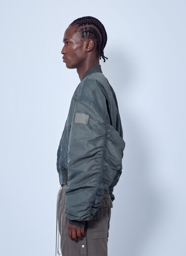 LN-CC® - Rick Owens: Secchia Flight Bomber Jacket - Grey Rick Owens Secchia Flight Bomber Jacket Grey ric0166003