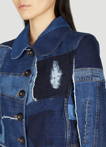 Dolce & Gabbana Patchwork Denim Jacket Blue dol0251001