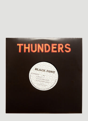 Mr. Thunders BLACKFONT Vinyl Black mrt0135009