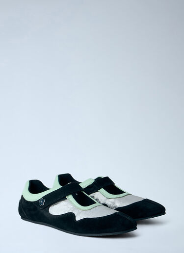 LN-CC® - Cecilie Bahnsen: Cosmo Leather Sneakers - Black Cecilie Bahnsen Cosmo Leather Sneakers Black cec0266020