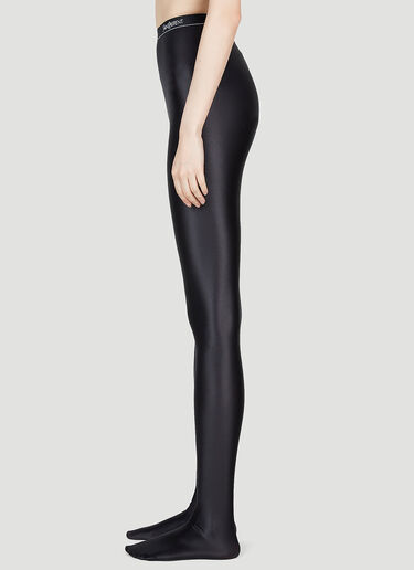 Saint Laurent High Shine Opaque Tights Black sla0253017