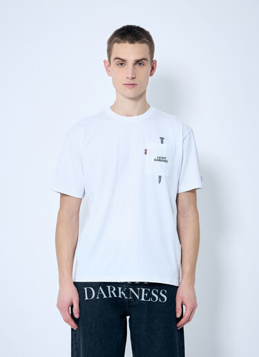 Levi's x Undercover 로고 프린트 티셔츠  화이트 leu0160008