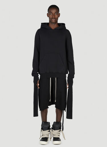 Rick Owens DRKSHDW Gauntlet Granbury フード付きスウェットシャツ ブラック drk0152011