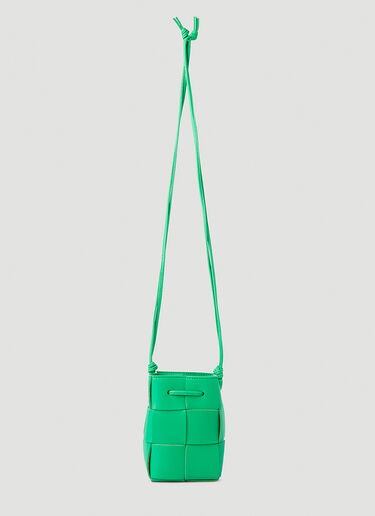 Bottega Veneta Intreccio Bucket Mini Shoulder Bag  Green bov0248088