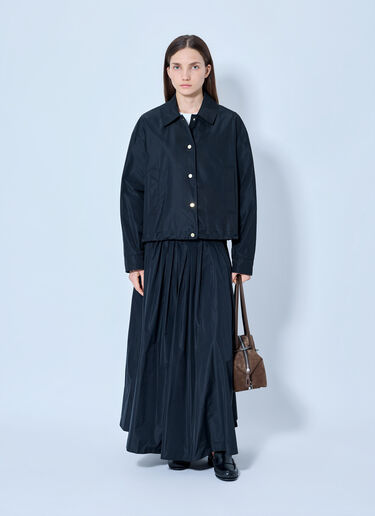 LN-CC® - Max Mara: Collared Button-Up Jacket - Black Max Mara Collared Button-Up Jacket Black max0265206