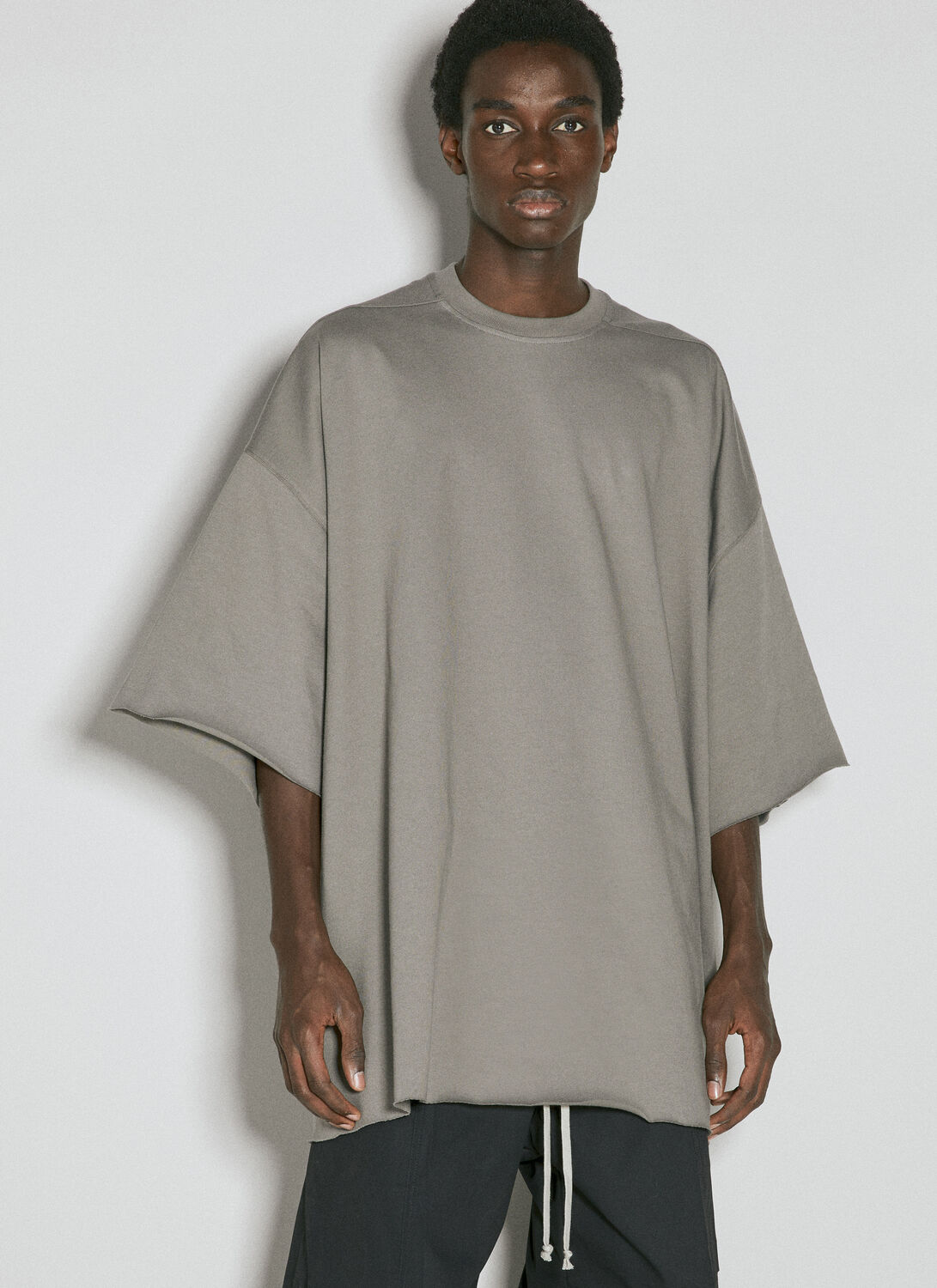 Rick Owens Tommy-t T-shirt In Gray