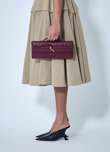 Bottega Veneta 롱 안디아모 클러치 버건디 bov0258012