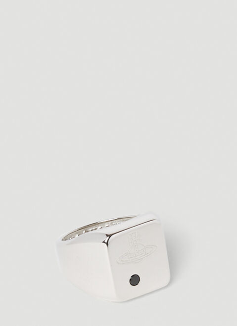 Vivienne Westwood Carlo Signet Ring White vvw0154011
