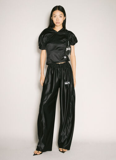 Fitted Football Top Alexander Wang Fitted Football Top Black awg0257012