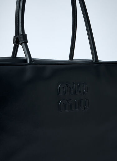 Beau Leather Shoulder Bag Miu Miu Beau Leather Shoulder Bag Black miu0262050