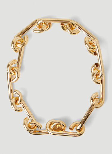 Bottega Veneta Chain Link Necklace Gold bov0247110