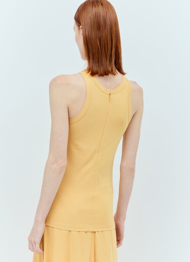 TOTEME Fluid Jersey Tank Top Yellow tot0256020