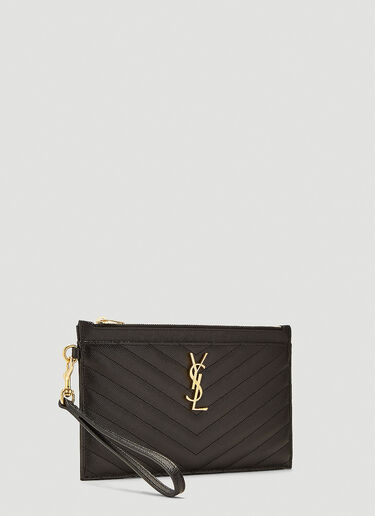 モノグラムポーチ Saint Laurent モノグラムポーチ ブラック sla0241092
