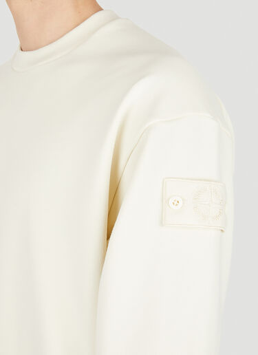 Stone Island 컴퍼스 패치 스웻셔츠 크림 sto0150021