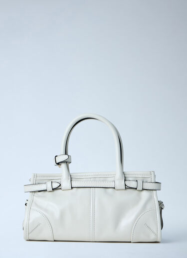 Prada Mini Bonnie Leather Handbag White pra0263016