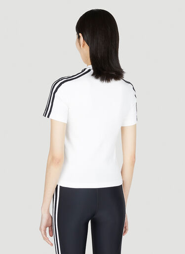 Balenciaga x adidas 로고 프린트 애슬레틱 티셔츠 화이트 axb0251011