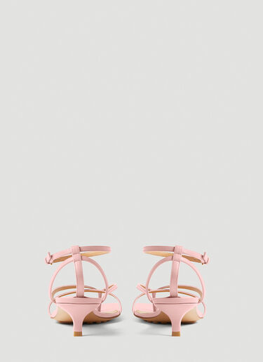 Bottega Veneta Stretch Strap Kitten Heel Sandals Pink bov0251074