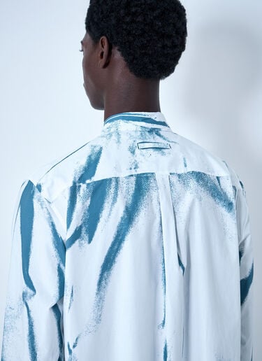 Jean Paul Gaultier Abstract Print Button-Down Shirt Blue jpg0164004