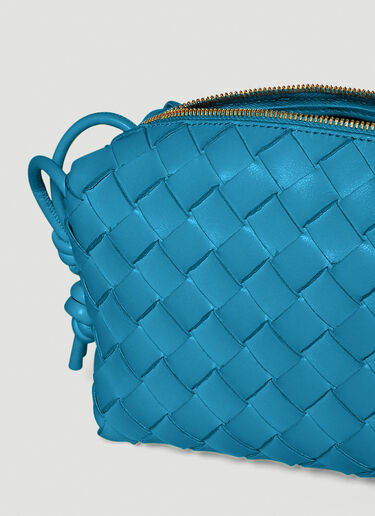 Bottega Veneta Loop Intreccciato Mini Shoulder Bag Blue bov0248013