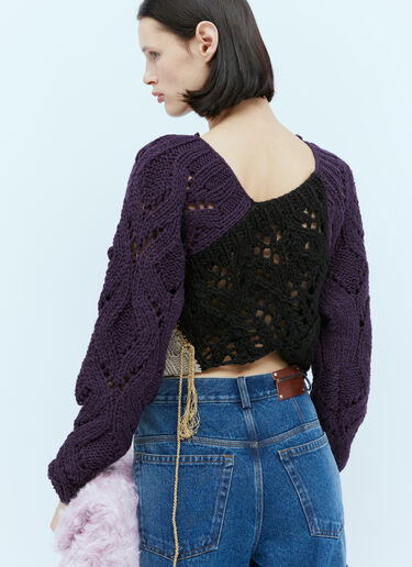 Toula パッチワークセーター Dries Van Noten Toula パッチワークセーター ブラック dvn0254029