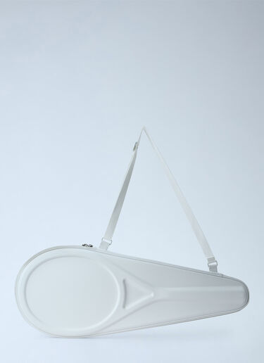 LN-CC® - Lacoste: Runway Large Leather Racket Bag - White Lacoste Runway Large Leather Racket Bag White lac0266008