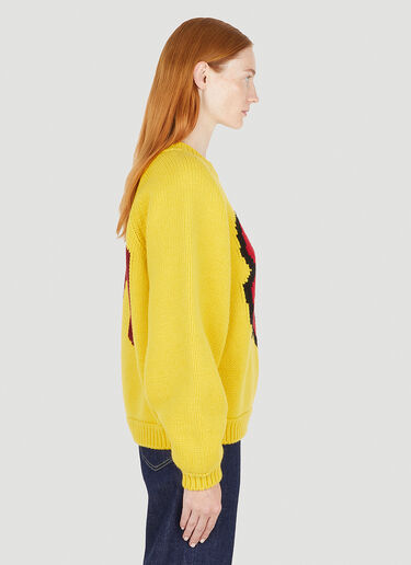 Kenzo Graphic Comfort Sweater Yellow knz0250005