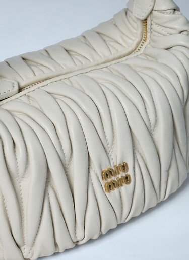 Matelassé Leather Handbag Miu Miu Matelassé Leather Handbag White miu0262120