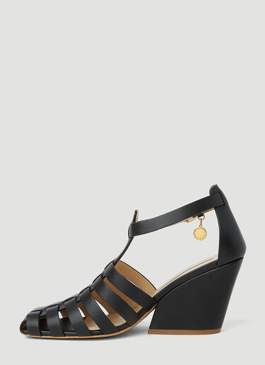 Cowboy Fisherman High Heel Sandals Stella McCartney Cowboy Fisherman High Heel Sandals Black stm0251020