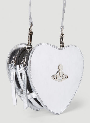 Vivienne Westwood Louise Heart Shoulder Bag Silver vvw0251057