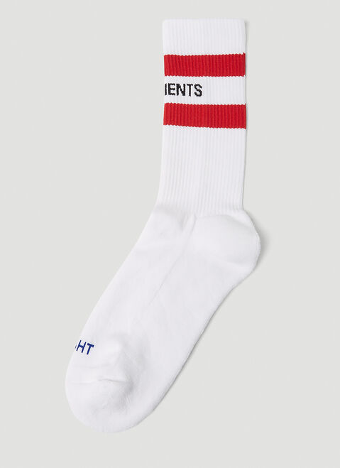 Vetements Iconic Logo Socks Beige vet0154004