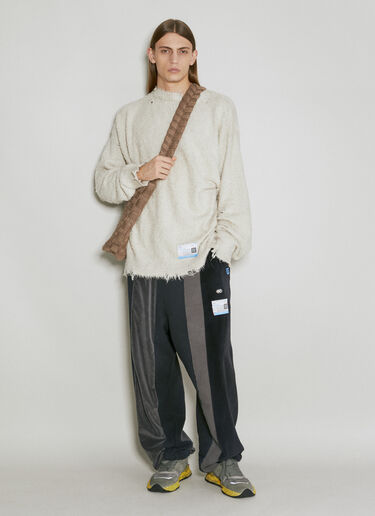 ブラッシュドコットンニットセーター Maison Mihara Yasuhiro ブラッシュドコットンニットセーター ベージュ mmy0154005