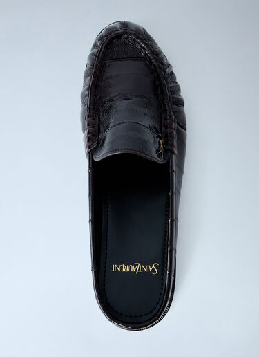 LN-CC® - Saint Laurent: Le Loafer Mules - Dark Brown Saint Laurent Le Loafer Mules Dark Brown sla0264025