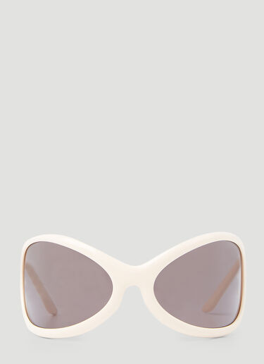 Acne Studios Oversized Oval Sunglasses White acn0254039