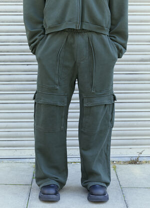 GREG ROSS Cargo Track Pants Green grr0157003