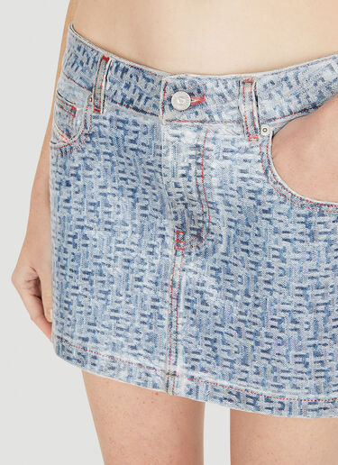 De-Ron-Fsb1 Mini Skirt Diesel De-Ron-Fsb1 Mini Skirt Light Blue dsl0250017