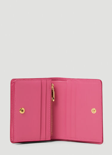 Dolce & Gabbana Logo Embossed Biofold Wallet Pink dol0253030