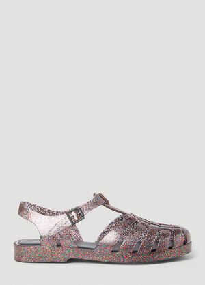 Melissa Possession Glitter Jelly Sandals Red mls0256006